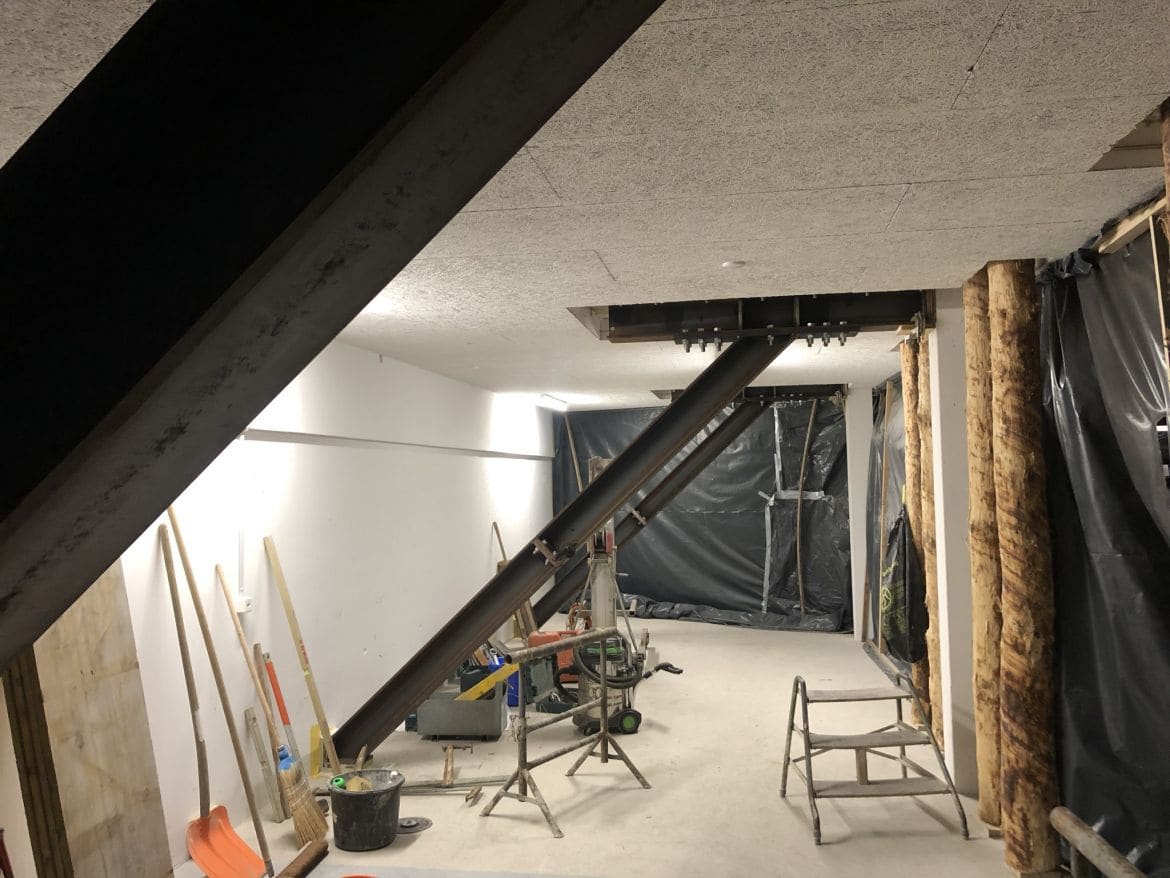 Temporäre Tragwerkverstärkung